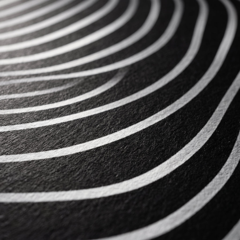 VERTIGO | Hypnotic Striped Minimalist Female Body Op Art | Luxury Multi-Print Wall Art