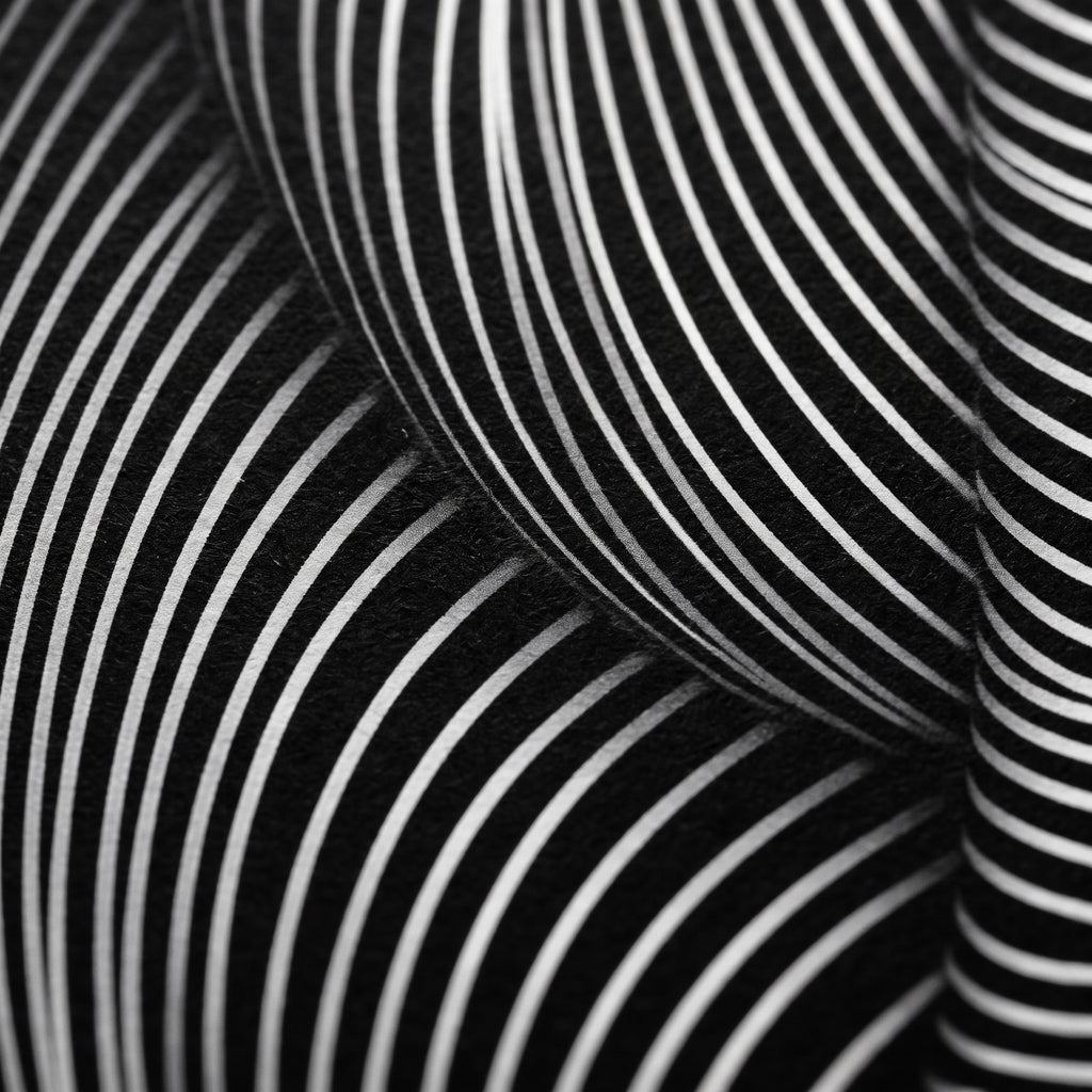 VERTIGO | Hypnotic Striped Minimalist Female Body Op Art | Luxury Multi-Print Wall Art