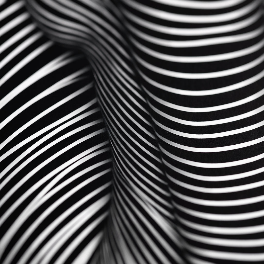VERTIGO | Hypnotic Striped Minimalist Female Body Op Art | Luxury Multi-Print Wall Art