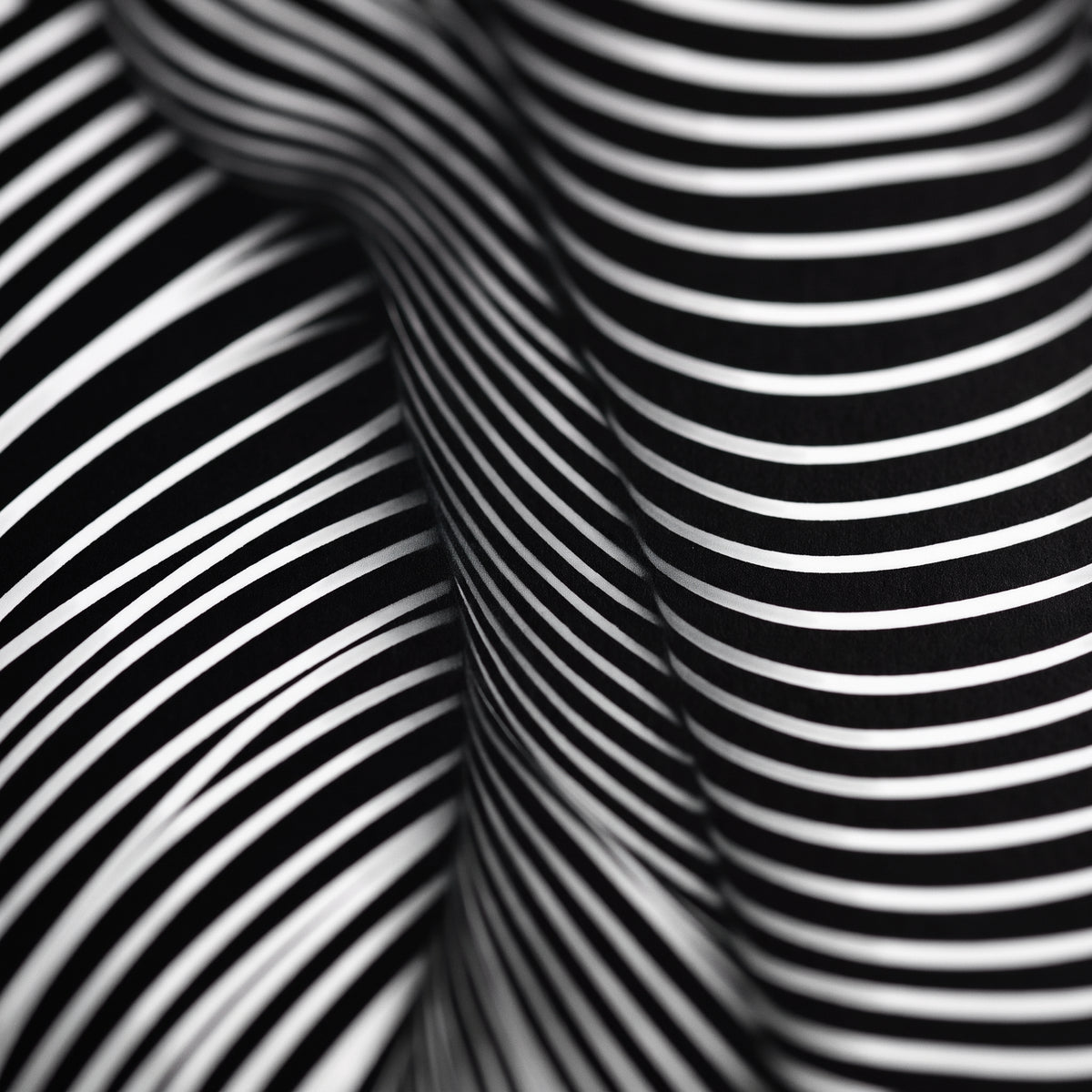 VERTIGO | Hypnotic Striped Minimalist Female Body Op Art | Luxury Multi-Print Wall Art