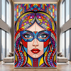 VIXEN | Vibrant Masked Female Pop Art Portrait | Multi-Print Maximalist Wall Art