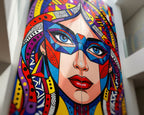 VIXEN | Vibrant Masked Female Pop Art Portrait | Multi-Print Maximalist Wall Art