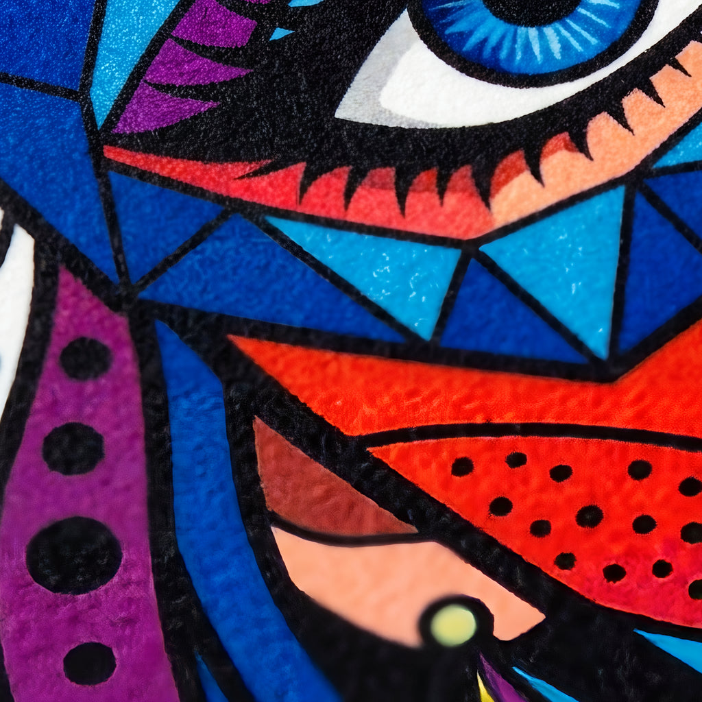 VIXEN | Vibrant Masked Female Pop Art Portrait | Multi-Print Maximalist Wall Art