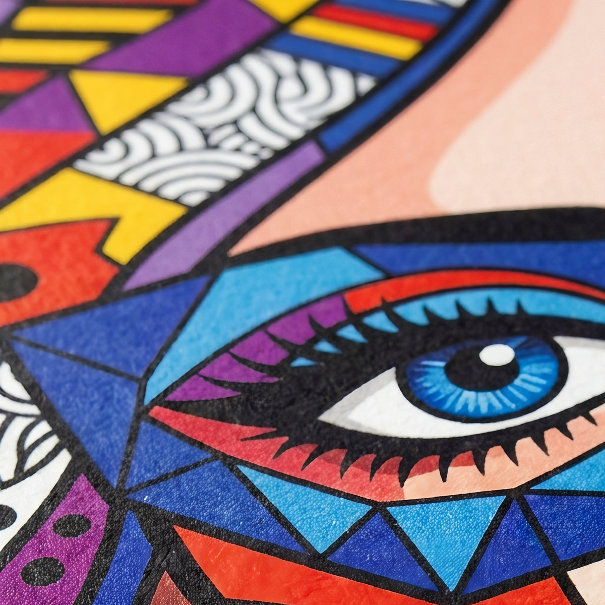 VIXEN | Vibrant Masked Female Pop Art Portrait | Multi-Print Maximalist Wall Art