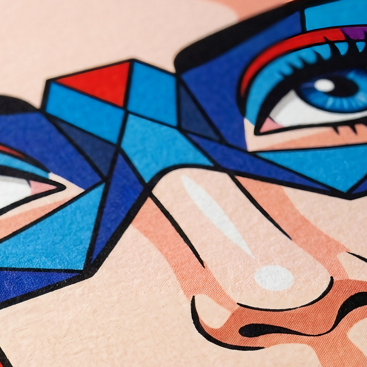 VIXEN | Vibrant Masked Female Pop Art Portrait | Multi-Print Maximalist Wall Art
