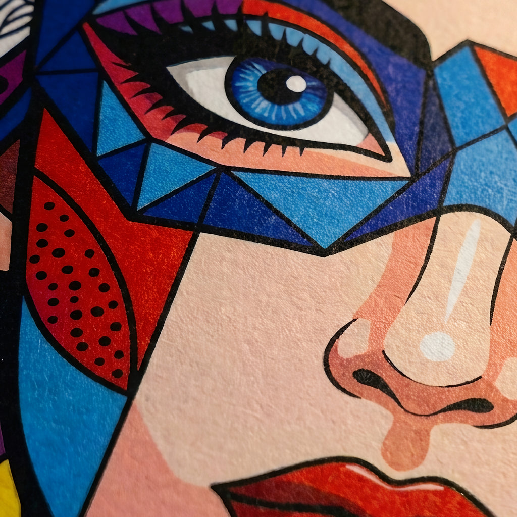 VIXEN | Vibrant Masked Female Pop Art Portrait | Multi-Print Maximalist Wall Art