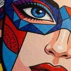VIXEN | Vibrant Masked Female Pop Art Portrait | Multi-Print Maximalist Wall Art