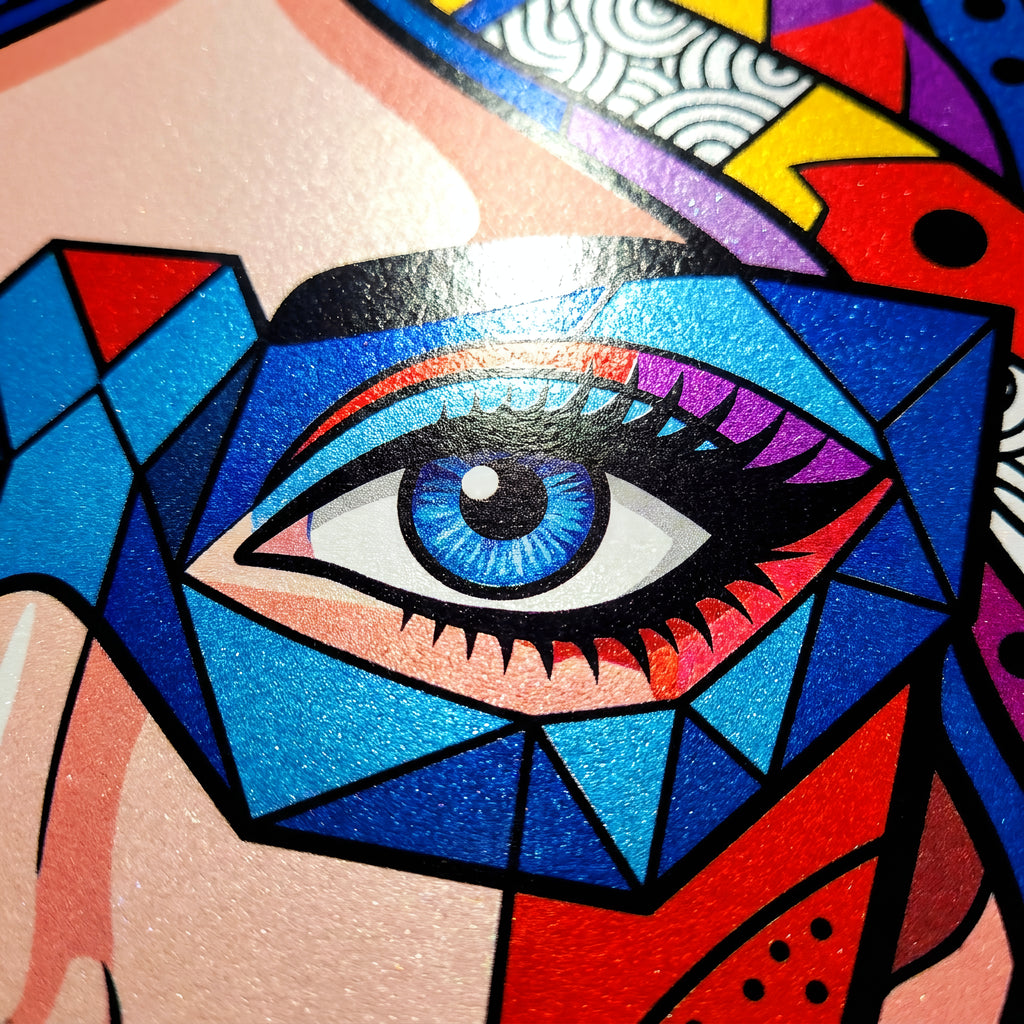 VIXEN | Vibrant Masked Female Pop Art Portrait | Multi-Print Maximalist Wall Art