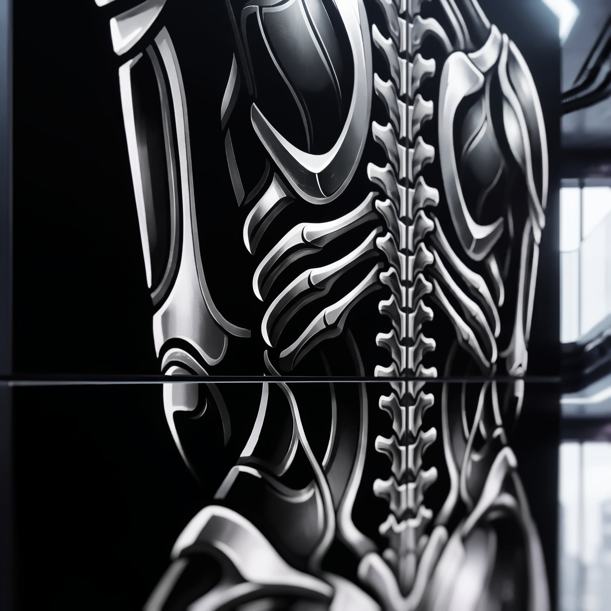 XENIA | Metallic Female Alien Cybernetic Body Op Art | Luxury Gothic Multi-Print Wall Art