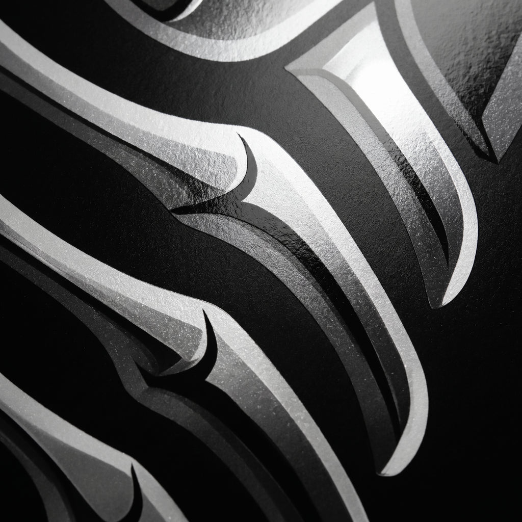 XENIA | Metallic Alien Female Cybernetic Body Wall Art | Luxury Gothic Op Art Print
