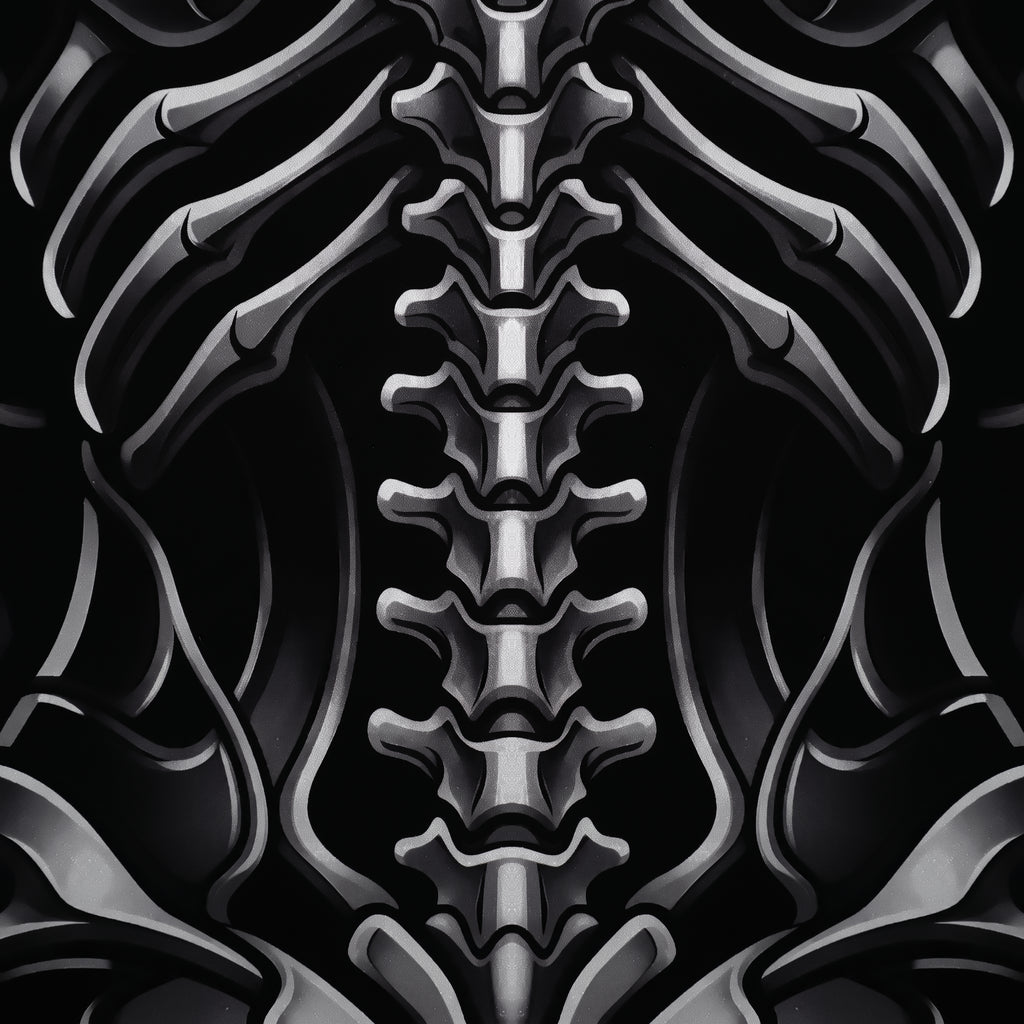 XENIA | Metallic Female Alien Cybernetic Body Op Art | Luxury Gothic Multi-Print Wall Art
