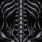 XENIA | Metallic Female Alien Cybernetic Body Op Art | Luxury Gothic Multi-Print Wall Art