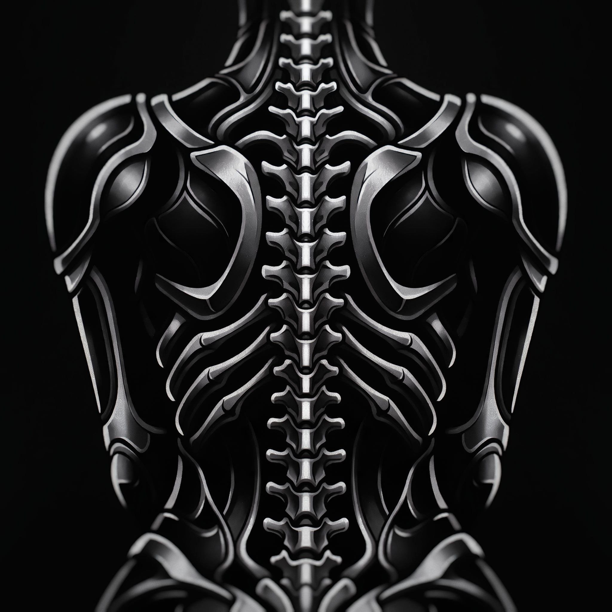 XENIA | Metallic Female Alien Cybernetic Body Op Art | Luxury Gothic Multi-Print Wall Art