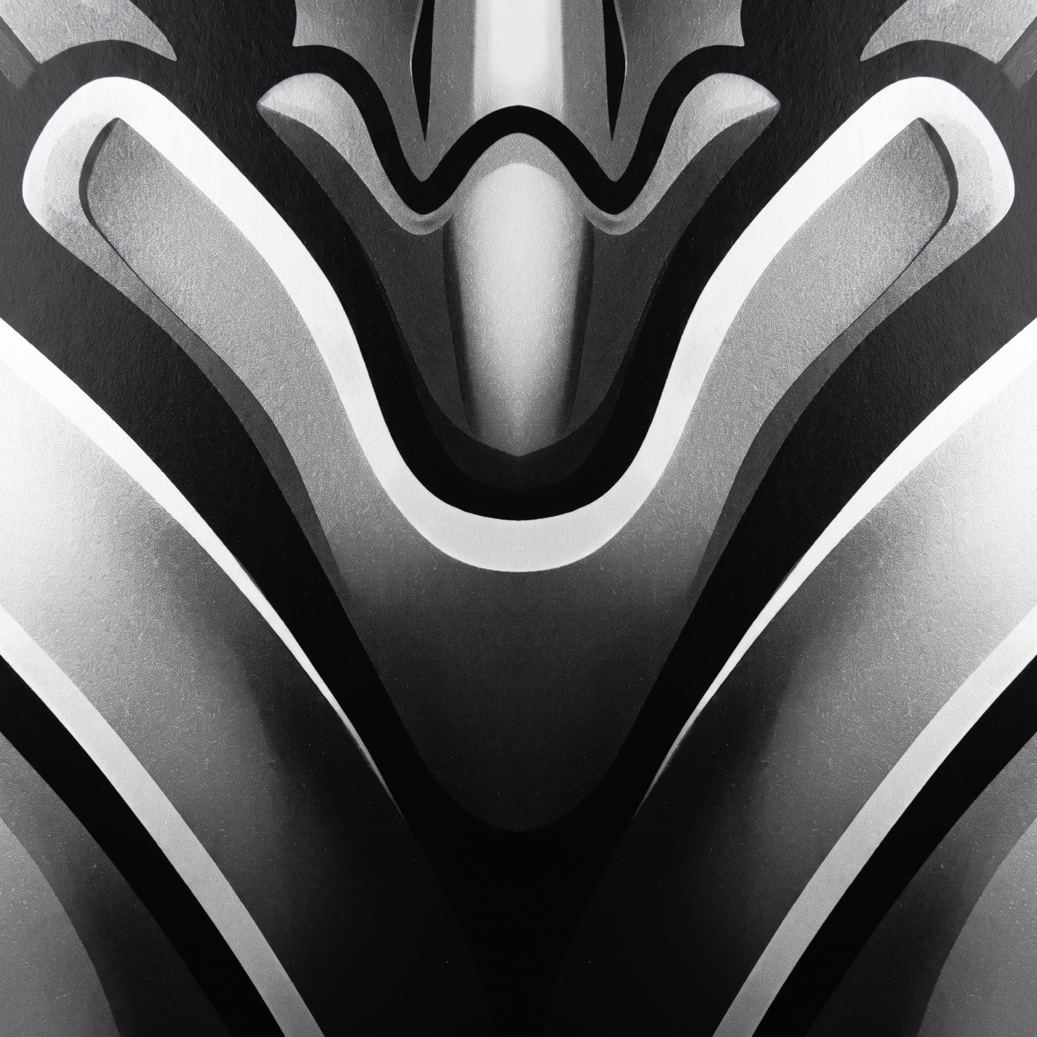 XENIA | Metallic Alien Female Cybernetic Body Wall Art | Luxury Gothic Op Art Print