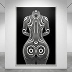 XENO | Minimalist | Female Figure | B&W | 8K - 32K