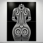 XENO | Minimalist | Female Figure | B&W | 8K - 32K