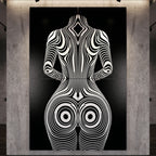 XENO | Minimalist | Female Figure | B&W | 8K - 32K