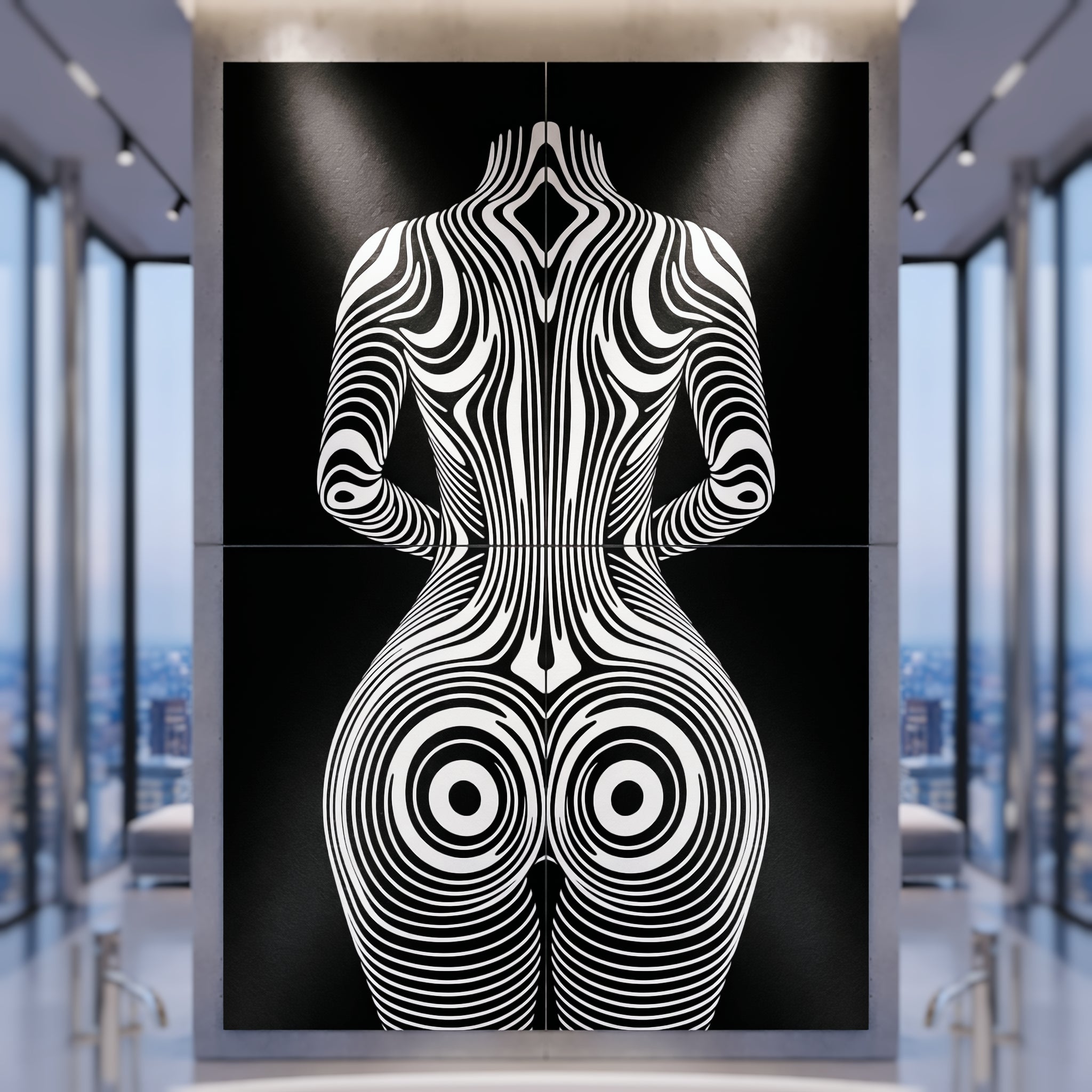XENO | Minimalist Sci-Fi Female Body Wall Art | Multi-Print Luxury Wall Art