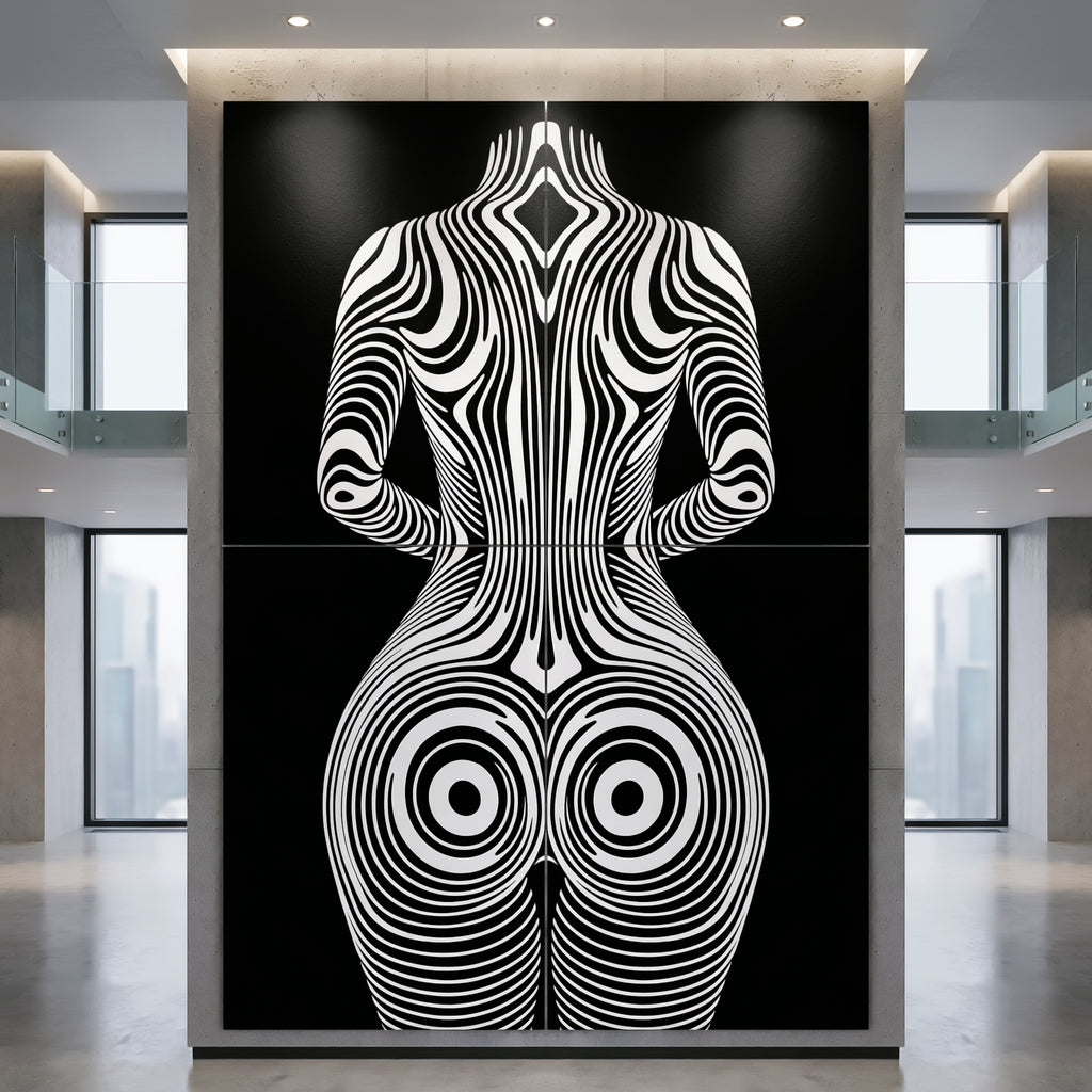 XENO | Minimalist Sci-Fi Female Body Wall Art | Multi-Print Luxury Wall Art