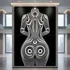 XENO | Minimalist Sci-Fi Female Body Wall Art | Multi-Print Luxury Wall Art
