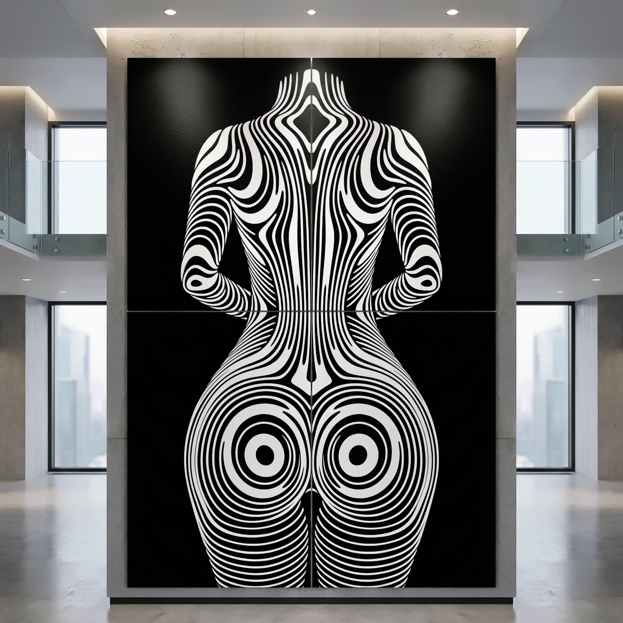 XENO | Minimalist Sci-Fi Female Body Wall Art | Multi-Print Luxury Wall Art