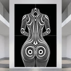 XENO | Minimalist Sci-Fi Female Body Wall Art | Multi-Print Luxury Wall Art