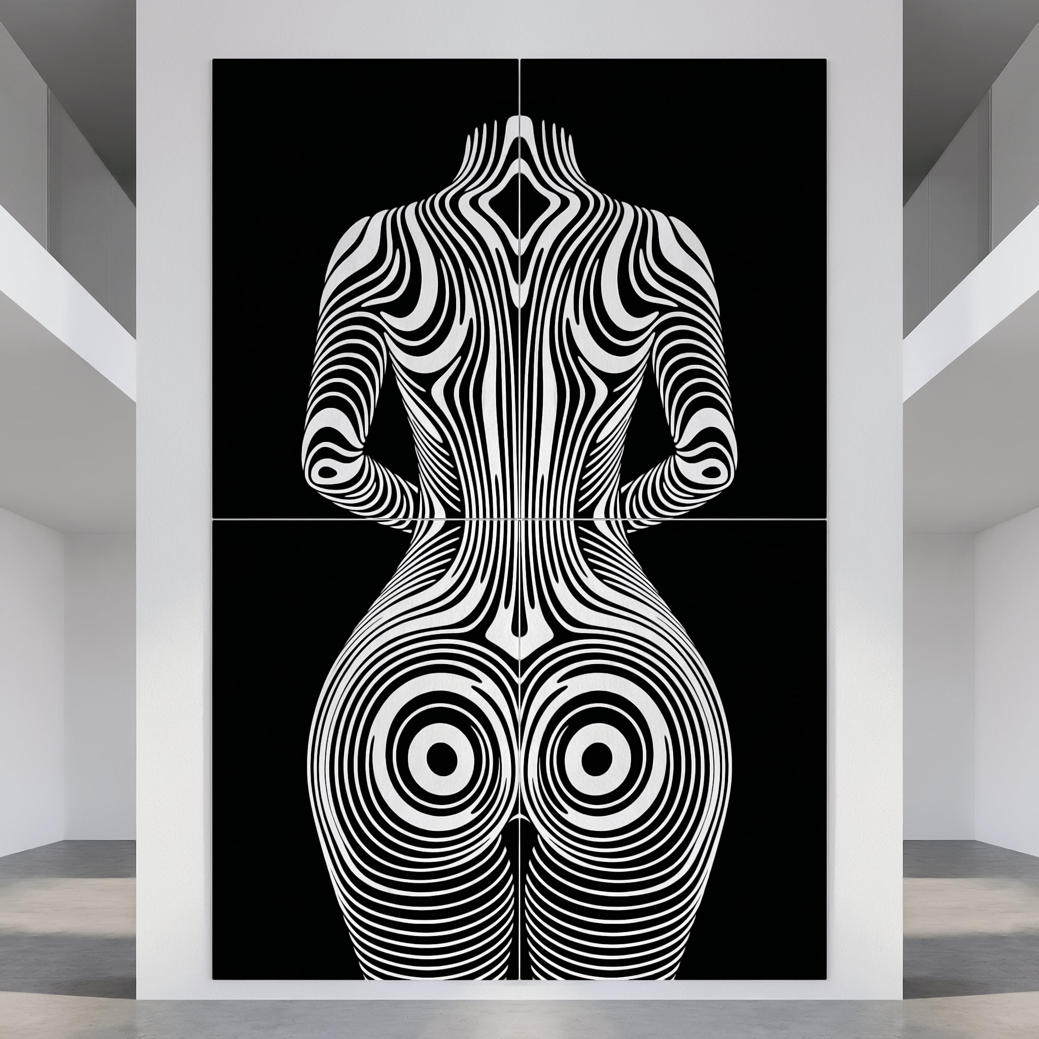 XENO | Minimalist Sci-Fi Female Body Wall Art | Multi-Print Luxury Wall Art