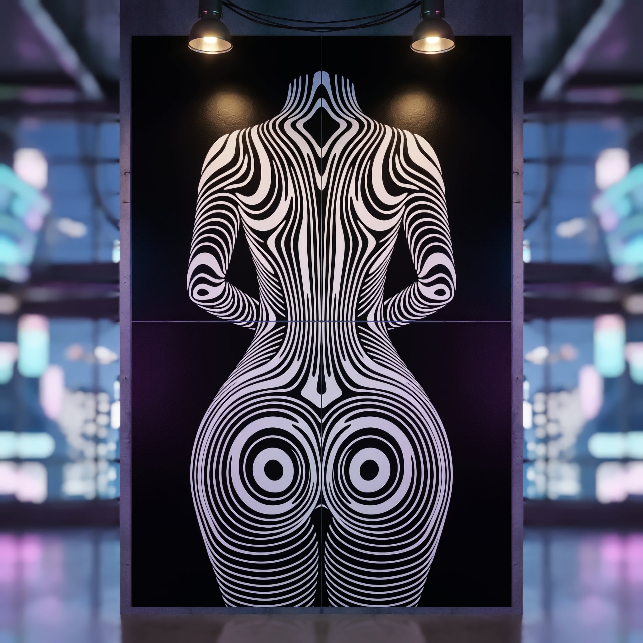 XENO | Minimalist Sci-Fi Female Body Wall Art | Multi-Print Luxury Wall Art