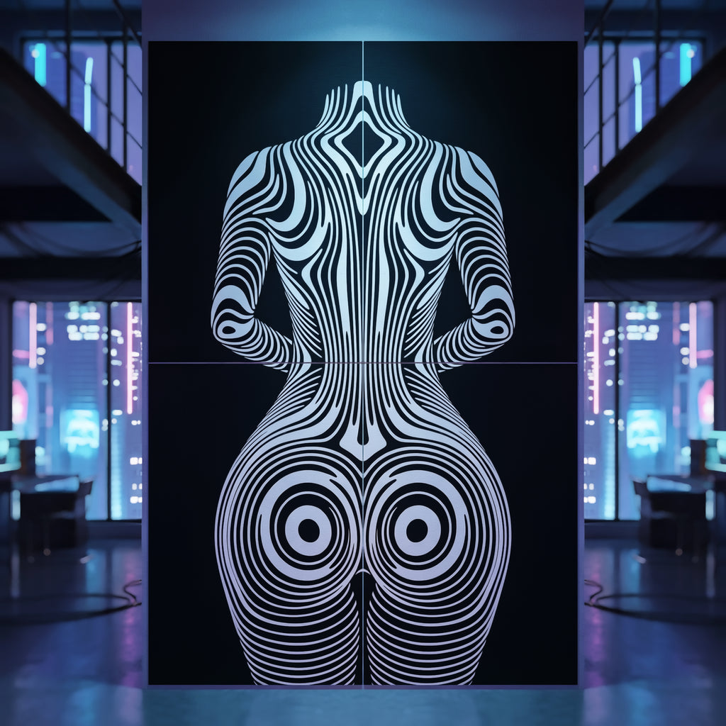 XENO | Minimalist Sci-Fi Female Body Wall Art | Multi-Print Luxury Wall Art