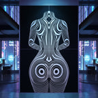 XENO | Minimalist Sci-Fi Female Body Wall Art | Multi-Print Luxury Wall Art