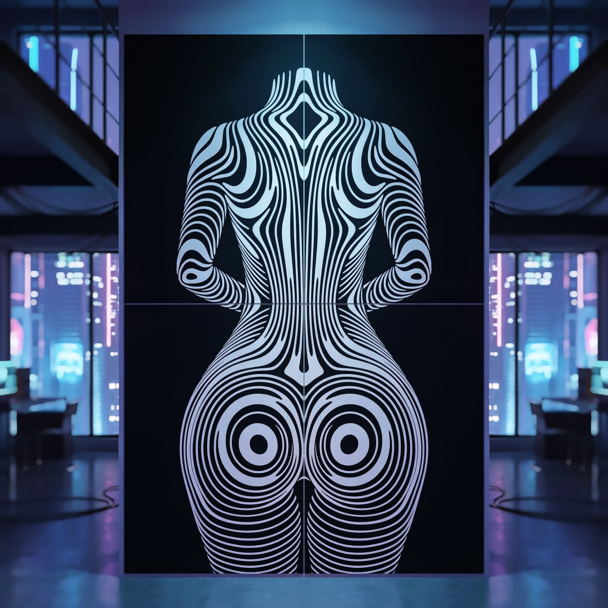 XENO | Minimalist Sci-Fi Female Body Wall Art | Multi-Print Luxury Wall Art