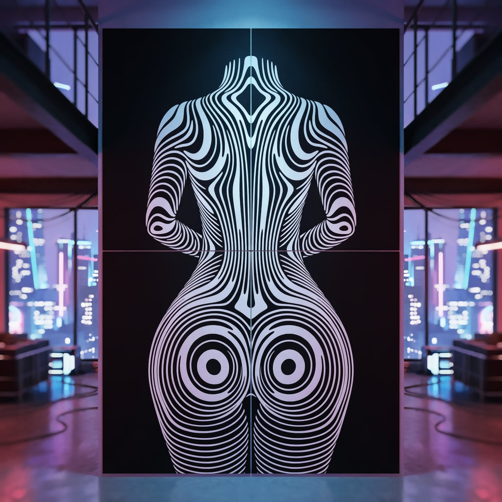 XENO | Minimalist Sci-Fi Female Body Wall Art | Multi-Print Luxury Wall Art