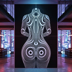 XENO | Minimalist Sci-Fi Female Body Wall Art | Multi-Print Luxury Wall Art