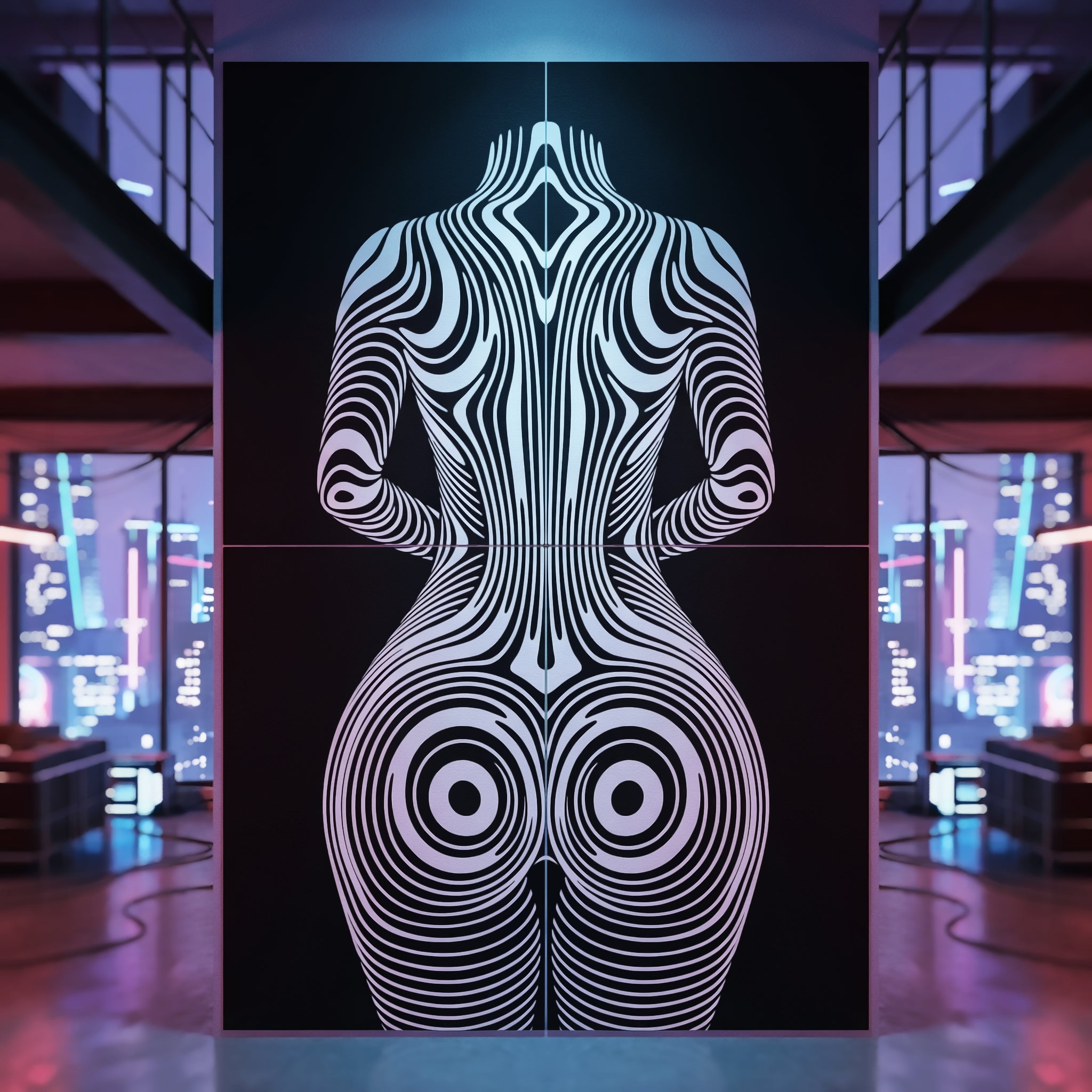 XENO | Minimalist Sci-Fi Female Body Wall Art | Multi-Print Luxury Wall Art