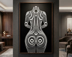 XENO | Minimalist | Female Figure | B&W | 8K - 32K