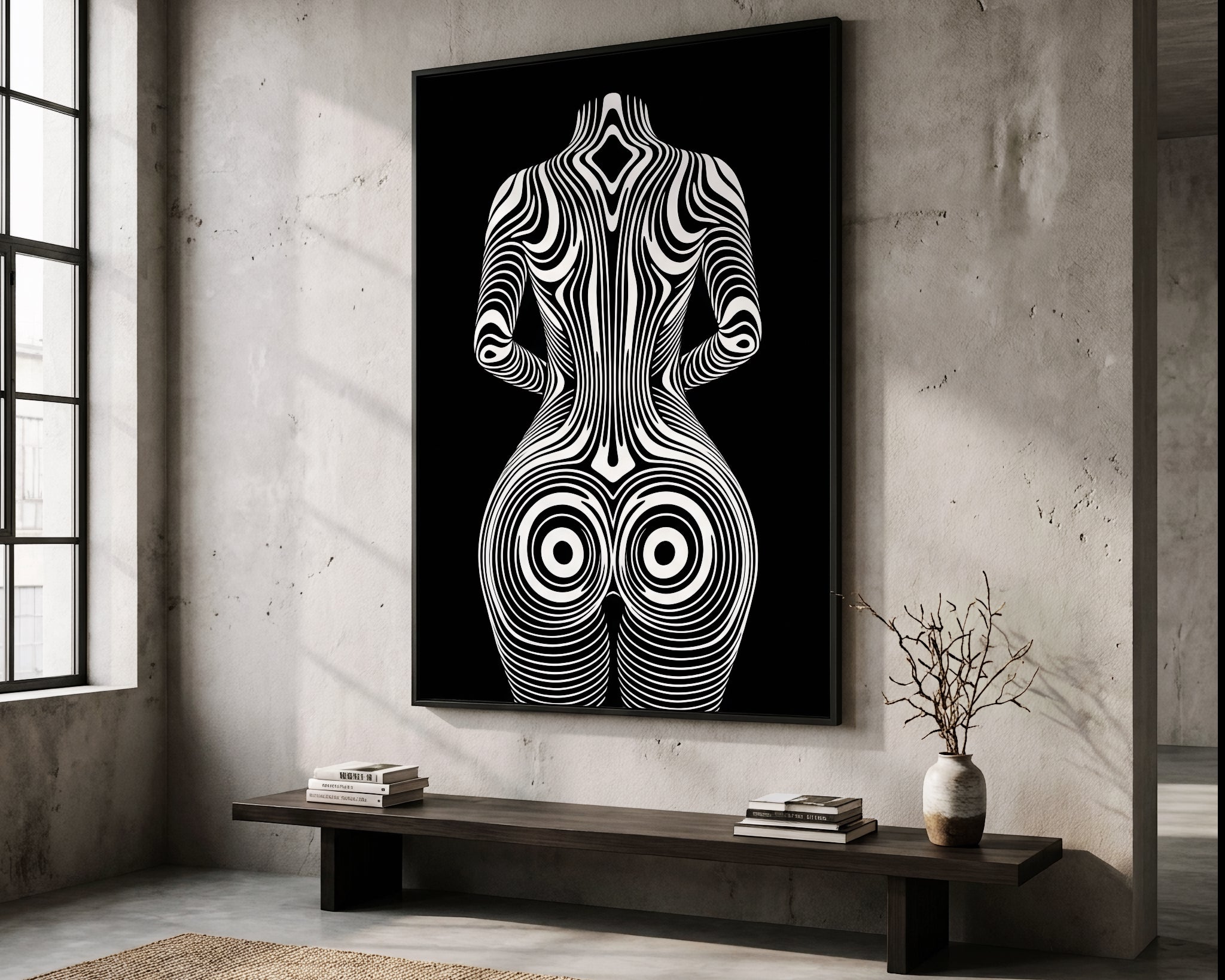 XENO | Minimalist | Female Figure | B&W | 8K - 32K