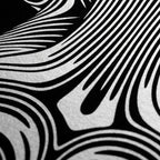 XENO | Minimalist Sci-Fi Female Figure Op Art Print | Luxury Wall Art