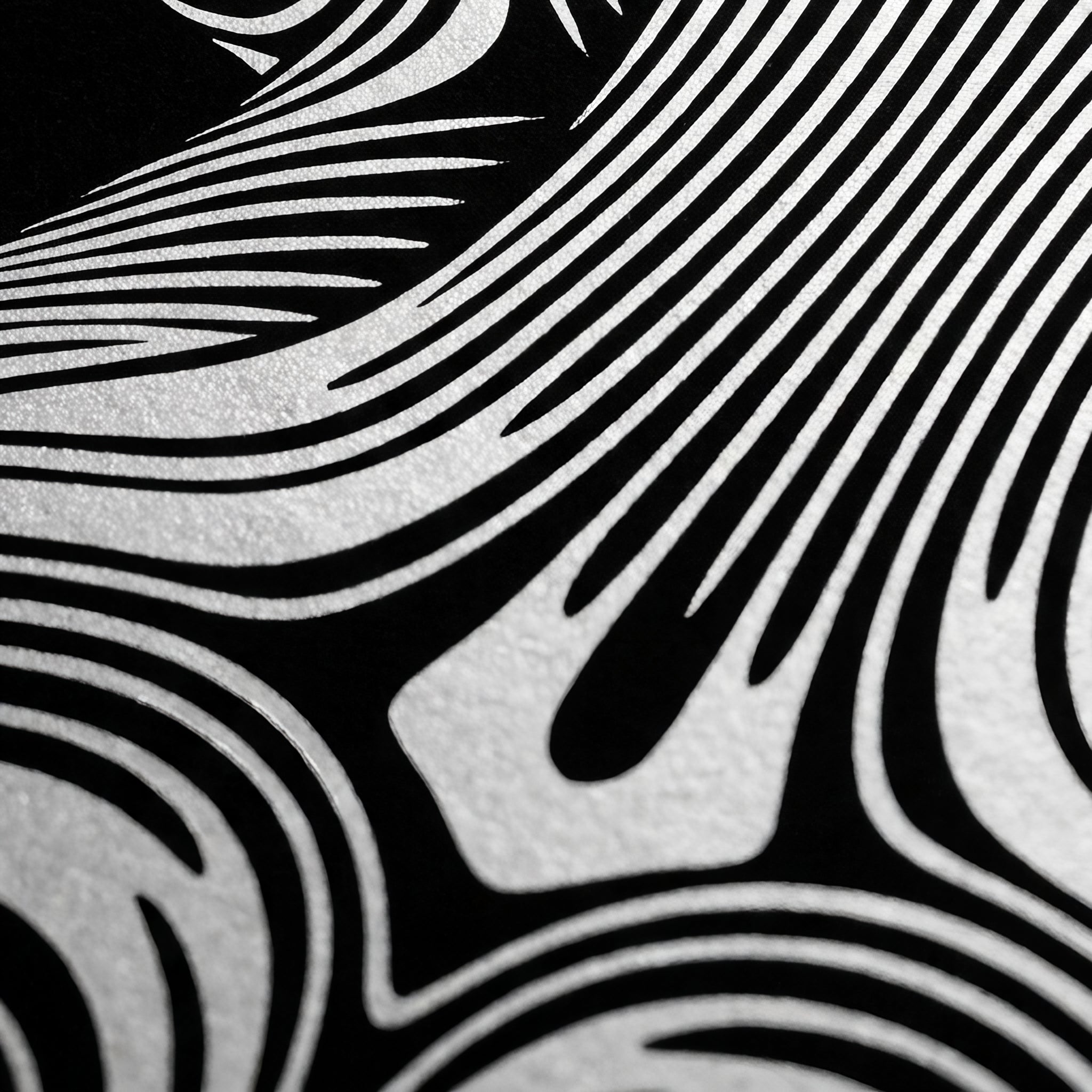 XENO | Minimalist Sci-Fi Female Figure Op Art Print | Luxury Wall Art
