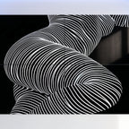 ZEPHYR | Elegant Abstract Female Figure Op Art | Luxury Multi-Print Wall Art | 1-Of-1