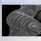 ZEPHYR | Elegant Abstract Female Figure Op Art | Luxury Multi-Print Wall Art | 1-Of-1