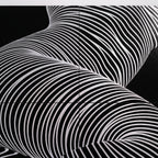 ZEPHYR | Elegant Abstract Female Figure Op Art | Luxury Multi-Print Wall Art | 1-Of-1
