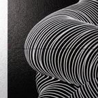 ZEPHYR | Elegant Abstract Female Figure Op Art | Luxury Multi-Print Wall Art | 1-Of-1