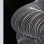 ZEPHYR | Elegant Abstract Female Figure Op Art | Luxury Multi-Print Wall Art | 1-Of-1