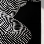 ZEPHYR | Elegant Abstract Female Figure Op Art | Luxury Multi-Print Wall Art | 1-Of-1