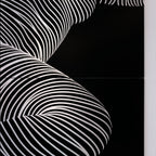 ZEPHYR | Elegant Abstract Female Figure Op Art | Luxury Multi-Print Wall Art | 1-Of-1
