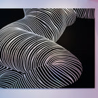 ZEPHYR | Elegant Abstract Female Figure Op Art | Luxury Multi-Print Wall Art | 1-Of-1