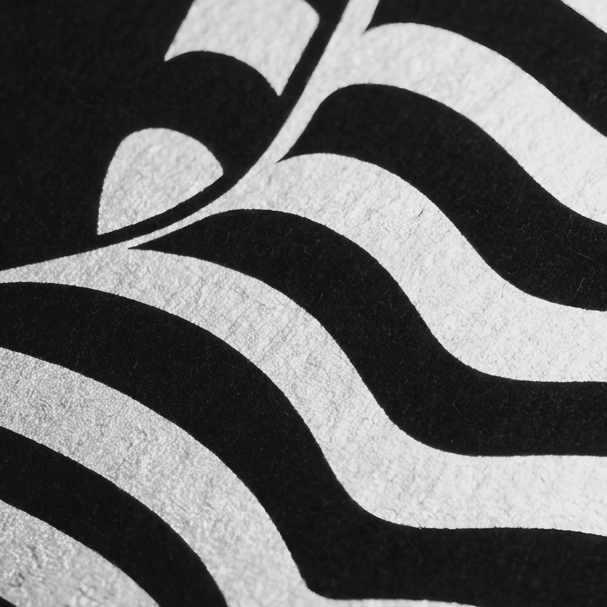CURVES | Abstract Female Silhouette Op Art Print | B&W Minimalist Wall Art