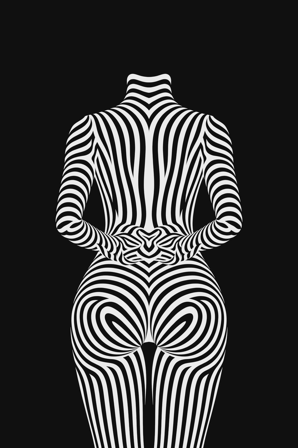 ECHELON | Minimalist | Female Figure | B&W | 8K - 32K