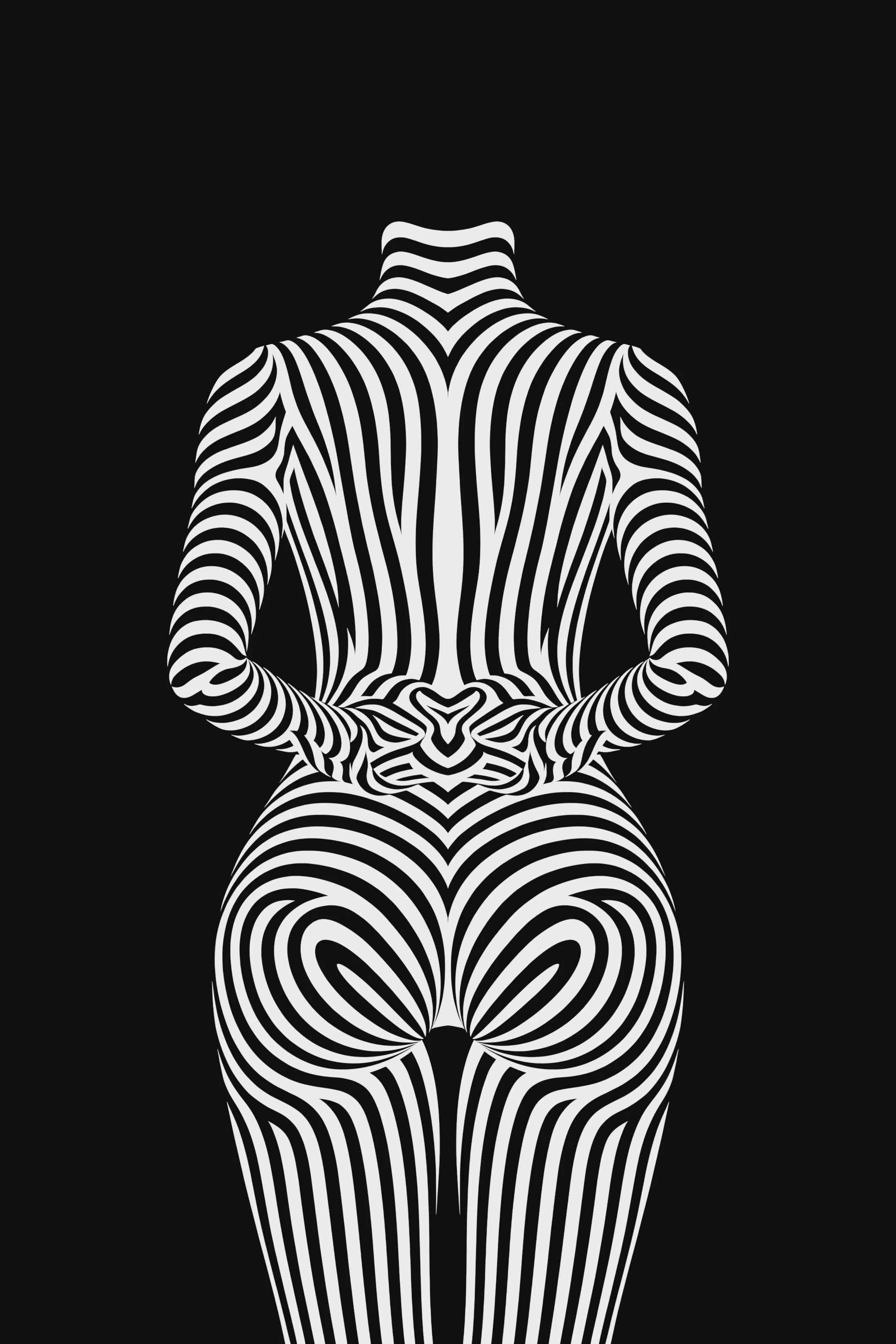 ECHELON | Minimalist | Female Figure | B&W | 8K - 32K