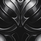 XENIA | Metallic Alien Female Cybernetic Body Wall Art | Luxury Gothic Op Art Print